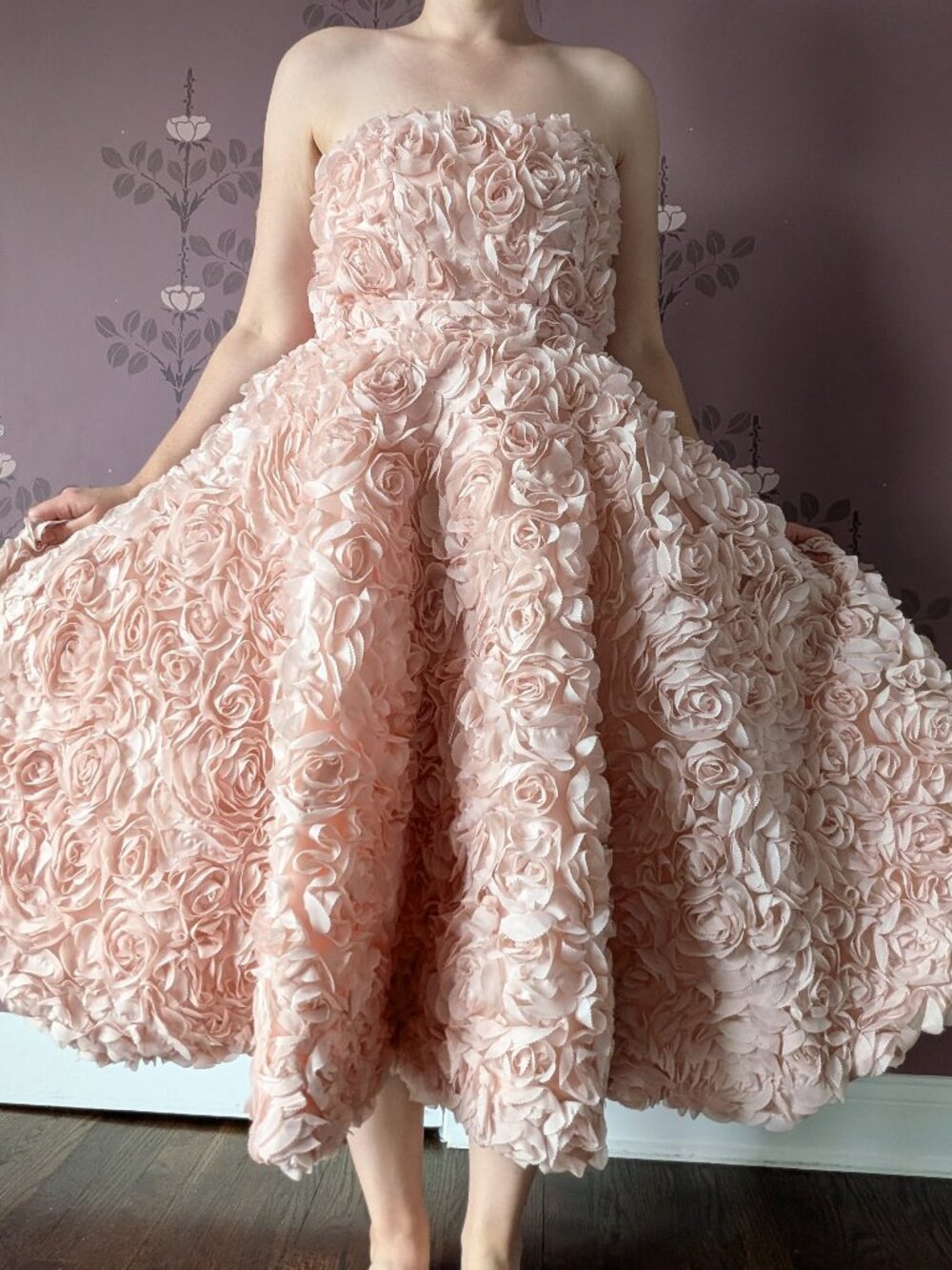 Ammo Poofy Petal Circle Dress _ Blush Pink_ Size M
